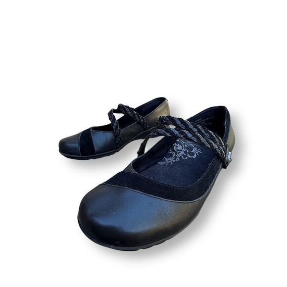 Aetrex Ada Braided Mary Jane Black Women's Flats Size 9-9.5 - Picture 8 of 11